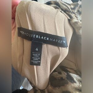 White House Black Market cheetah print halter top
